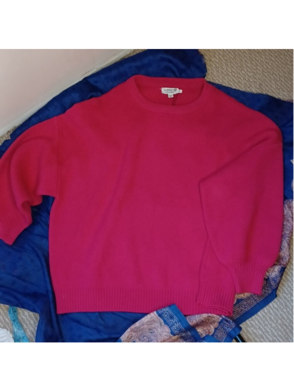 Molly Bracken Gabrielle viscose sweater oversized with drop sleeves NWT SZ 1 X
